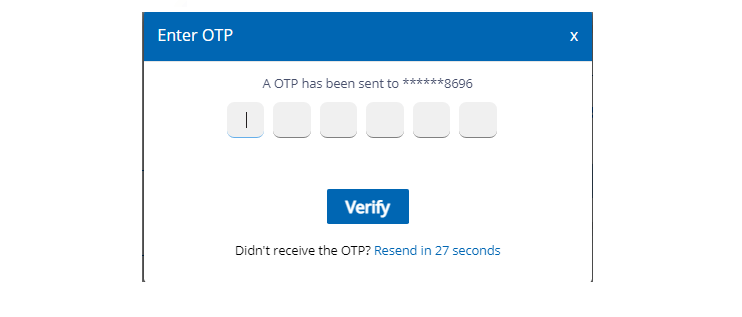 Verify Your OTP