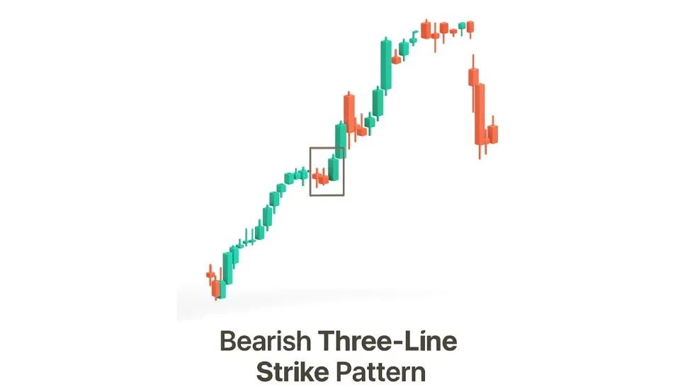 Bearish Three-Line Strike Candlestick Pattern