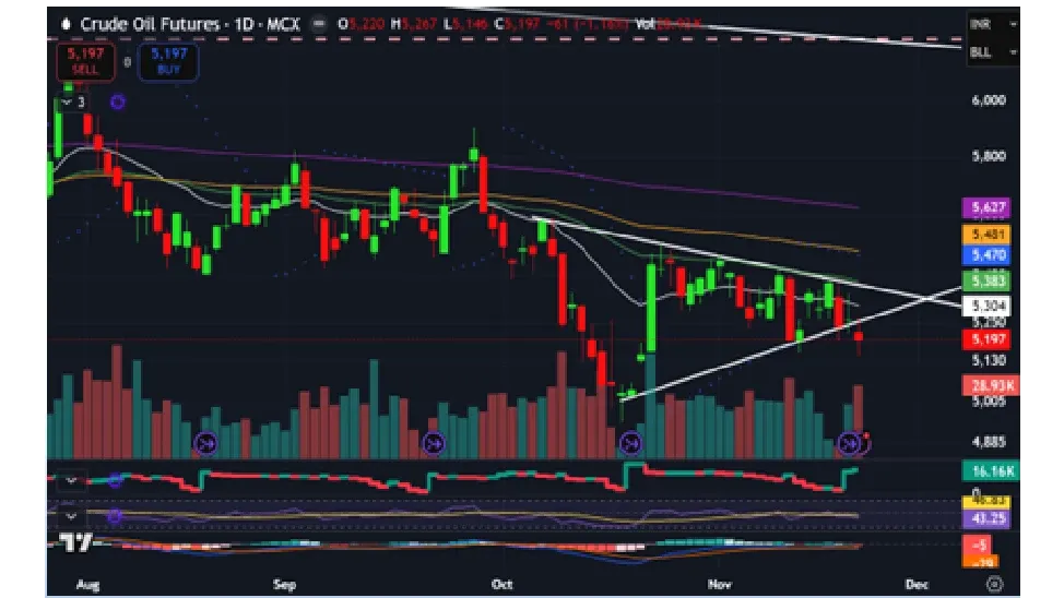 Crude Oil Price Forecast for Next Week (24th - 28th November 2025)