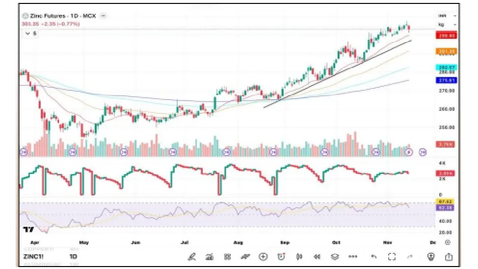 Zinc Price Forecast for Next Week (17th - 21st November 2025)