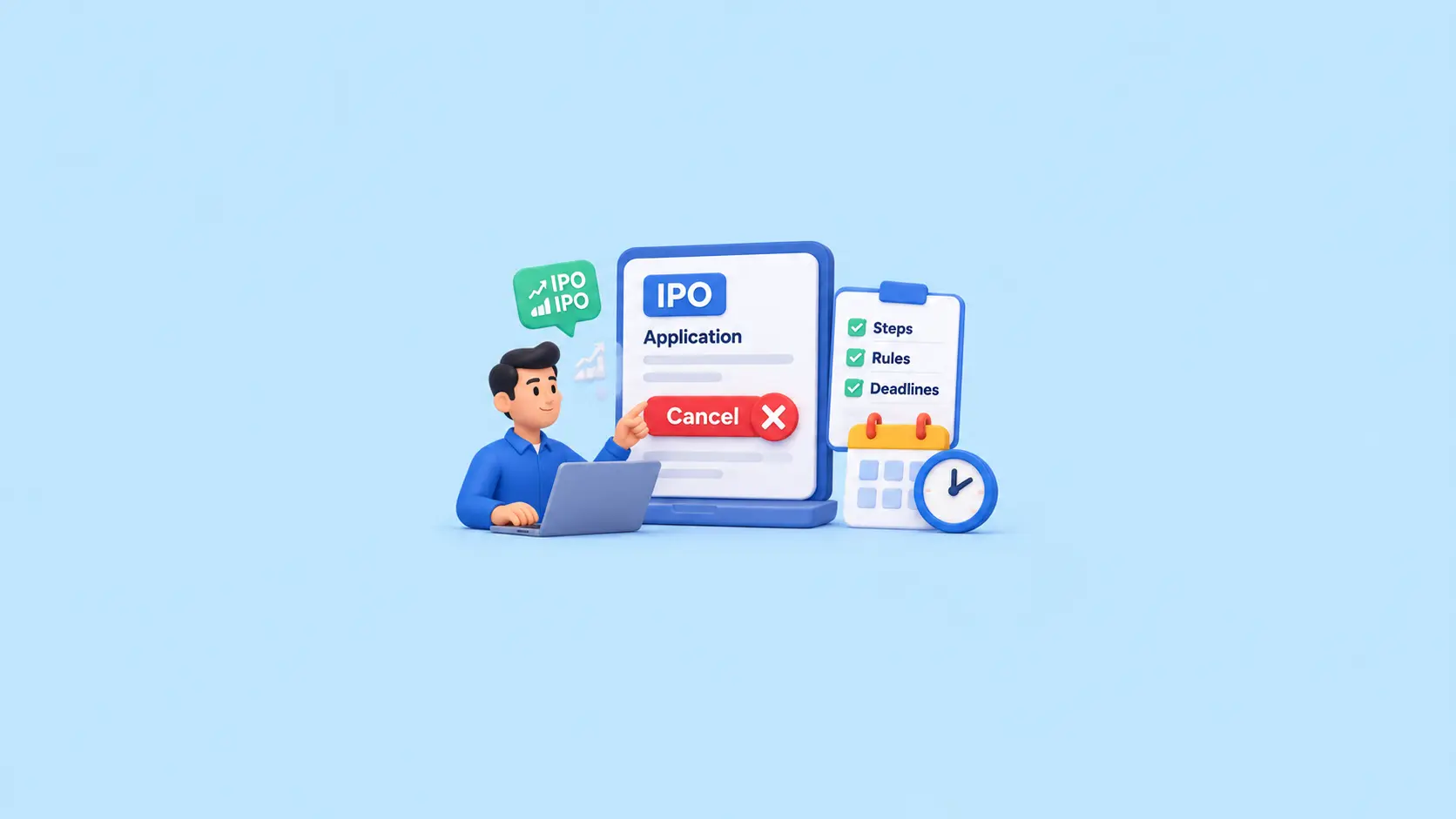 how to cancel ipo application