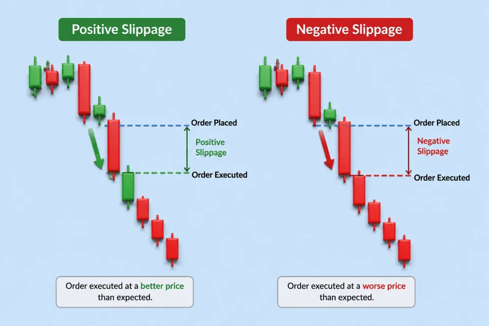 Positive and Negative Slippage